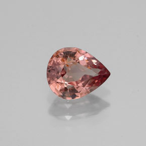 Granate que cambia de color rosado / rojo naranja natural de 1.05 ct, En forma de pera, VS-SI