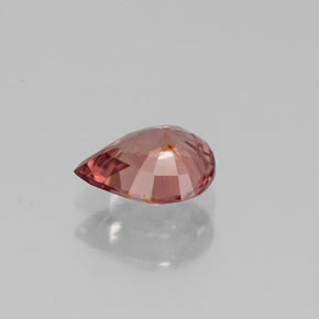 Granate que cambia de color rosado / rojo naranja natural de 1.05 ct, En forma de pera, VS-SI