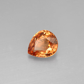 Granate con cambio de color  natural de 1,23 ct, en forma de pera, VVS-VS