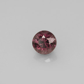 Granate con cambio de color multicolor natural de 0,66 ct, corte redondo, VS