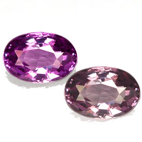 Granate con cambio de color  natural de 0,55 ct, corte óvalo, VS