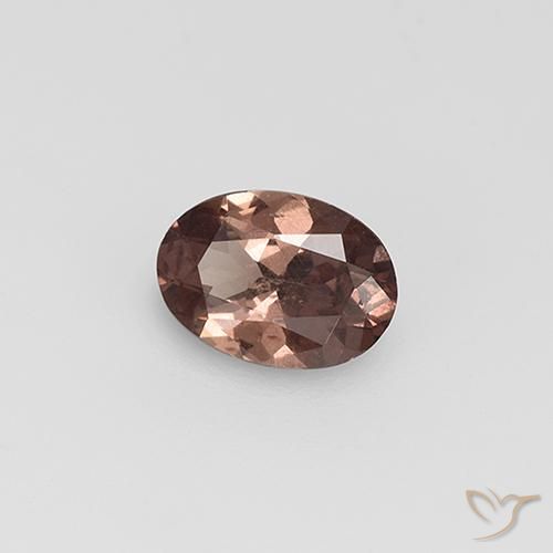 Granate que cambia de color Marrón nogal natural de 0.74 ct, Ovalada, VS