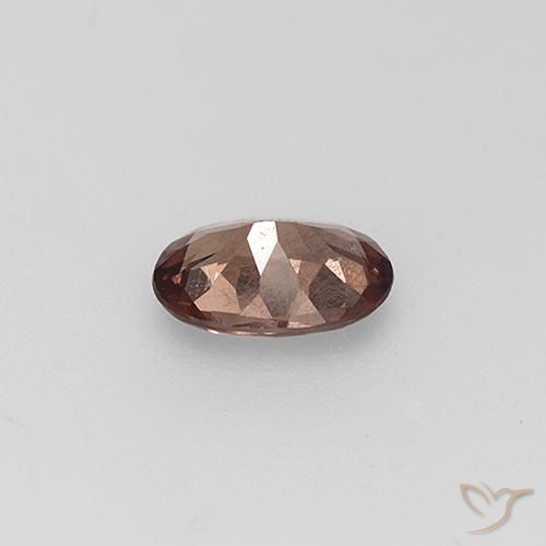 Granate que cambia de color Marrón nogal natural de 0.74 ct, Ovalada, VS