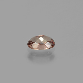 Granate que cambia de color Marrón rosado dorado natural de 0.69 ct, Corte Óvalo, VS