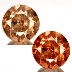 Granate con cambio de color  natural de 0,45 ct, corte redondo, VS