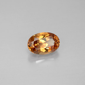 Granate con cambio de color multicolor natural de 0,69 ct, corte óvalo, VVS-VS
