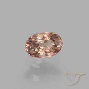 Granate con cambio de color marrón natural de 0,43 ct, corte óvalo, VVS-VS