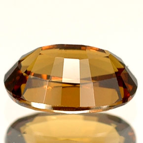 Granate que cambia de color Naranja natural de 0.65 ct, Corte Óvalo, VVS-VS