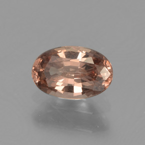 Granate con cambio de color marrón natural de 0,59 ct, corte óvalo, VS