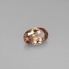 Granate que cambia de color Marrón naranja dorado natural de 0.57 ct, Corte Óvalo, VS