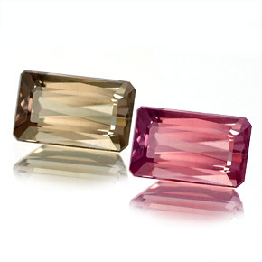 Granate con cambio de color multicolor natural de 1,26 ct, corte esmeralda, VVS-VS