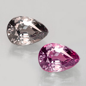 Granate que cambia de color Marrón a rosado rojizo verdoso natural de 1.18 ct, En forma de pera, VVS-VS