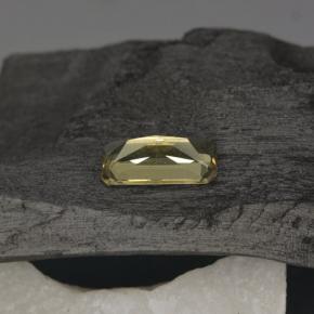 Granate con cambio de color amarillo natural de 0,76 ct, corte esmeralda, VS