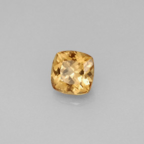 Granate que cambia de color Marrón naranja dorado natural de 0.85 ct, Corte Cojín, VS