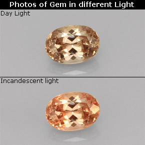 Granate con cambio de color multicolor natural de 1,08 ct, corte óvalo, VVS-VS