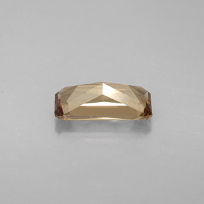Granate que cambia de color Marrón naranja dorado natural de 1.44 ct, corte esmeralda, VS