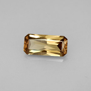 Granate con cambio de color multicolor natural de 1,28 ct, corte esmeralda, VS