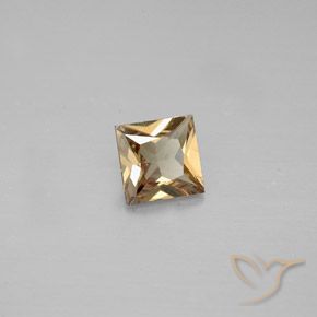 Granate que cambia de color Marrón-oro natural de 0.51 ct, Cuadrado, VVS-VS