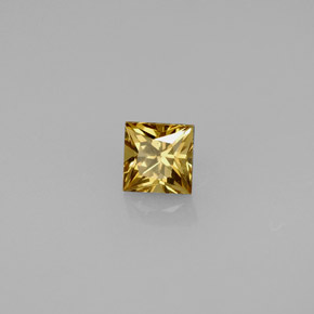 Granate que cambia de color Marrón/naranja verdoso natural de 0.55 ct, Cuadrado, VVS-VS