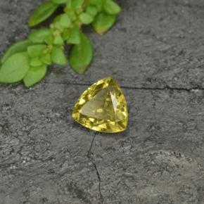 Granate con cambio de color amarillo natural de 0,70 ct, trillón, VS