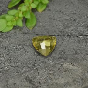Granate con cambio de color amarillo natural de 0,70 ct, trillón, VS