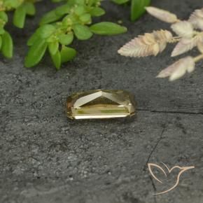 Granate que cambia de color Oro natural de 0.76 ct, Corte Octágono / Esmeralda, VVS-VS