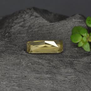 Granate con cambio de color amarillo natural de 0,60 ct, corte esmeralda, VVS-VS