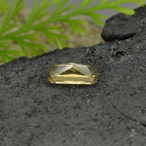 Granate con cambio de color amarillo natural de 0,78 ct, corte esmeralda, VVS-VS