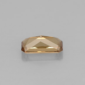 Granate que cambia de color Marrón naranja dorado natural de 0.80 ct, corte esmeralda, VVS-VS