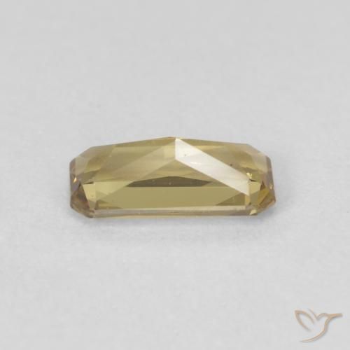 Granate con cambio de color amarillo natural de 0,67 ct, corte esmeralda, VS