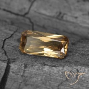 Granate que cambia de color Marrón-oro natural de 0.73 ct, Corte Octágono / Esmeralda, VS