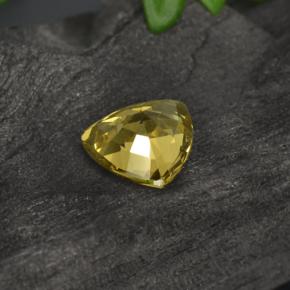Granate con cambio de color dorado natural de 0,64 ct, trillón, VS