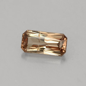 Granate con cambio de color multicolor natural de 0,75 ct, corte esmeralda, SI