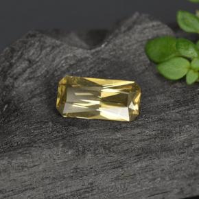 Granate con cambio de color dorado natural de 0,59 ct, corte esmeralda, VS