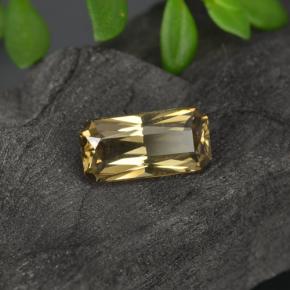 Granate con cambio de color dorado natural de 0,78 ct, corte esmeralda, VVS