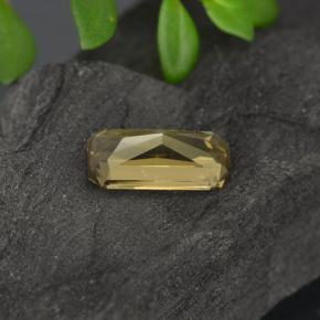 Granate con cambio de color dorado natural de 0,78 ct, corte esmeralda, VVS