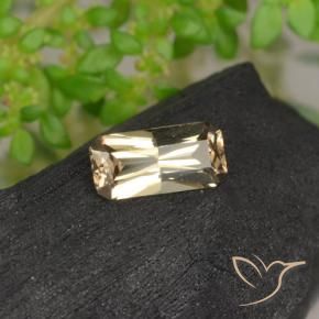 Granate con cambio de color amarillo natural de 0,65 ct, corte esmeralda, VVS