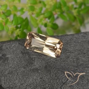 Granate que cambia de color Marrón-oro natural de 0.61 ct, Corte Octágono / Esmeralda, VVS-VS