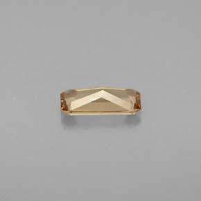 Granate que cambia de color Marrón naranja dorado natural de 0.55 ct, corte esmeralda, VVS-VS