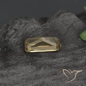 Granate que cambia de color Marrón-oro natural de 0.74 ct, Corte Octágono / Esmeralda, VVS-VS
