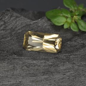 Granate con cambio de color dorado natural de 0,60 ct, corte esmeralda, VVS-VS