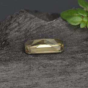 Granate con cambio de color dorado natural de 0,60 ct, corte esmeralda, VVS-VS