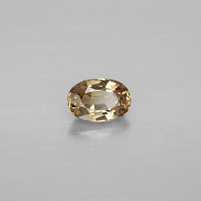 Granate con cambio de color dorado natural de 0,69 ct, corte óvalo, VVS-VS
