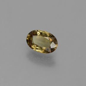 Granate con cambio de color multicolor natural de 0,64 ct, corte óvalo, VVS-VS