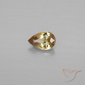 Granate que cambia de color Marrón-oro natural de 0.56 ct, En forma de pera, VVS-VS