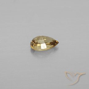 Granate que cambia de color Marrón-oro natural de 0.56 ct, En forma de pera, VVS-VS