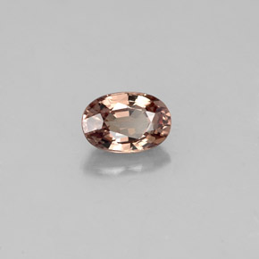 Granate que cambia de color Rosa/rojo marrón natural de 0.71 ct, Corte Óvalo, VVS-VS