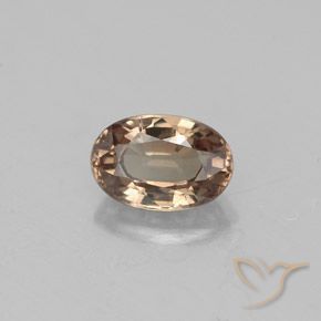Granate con cambio de color marrón natural de 0,71 ct, corte óvalo, VVS-VS