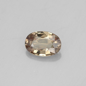 Granate con cambio de color multicolor natural de 0,53 ct, corte óvalo, VVS