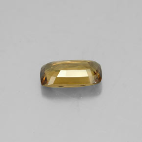 Granate con cambio de color dorado natural de 1,11 ct, corte cojín, VVS-VS